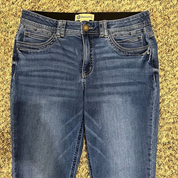 Democracy Ab Solution Mid Rise Freedom Ankle Skimmer Skinny Jeans size 12 - Picture 3 of 6